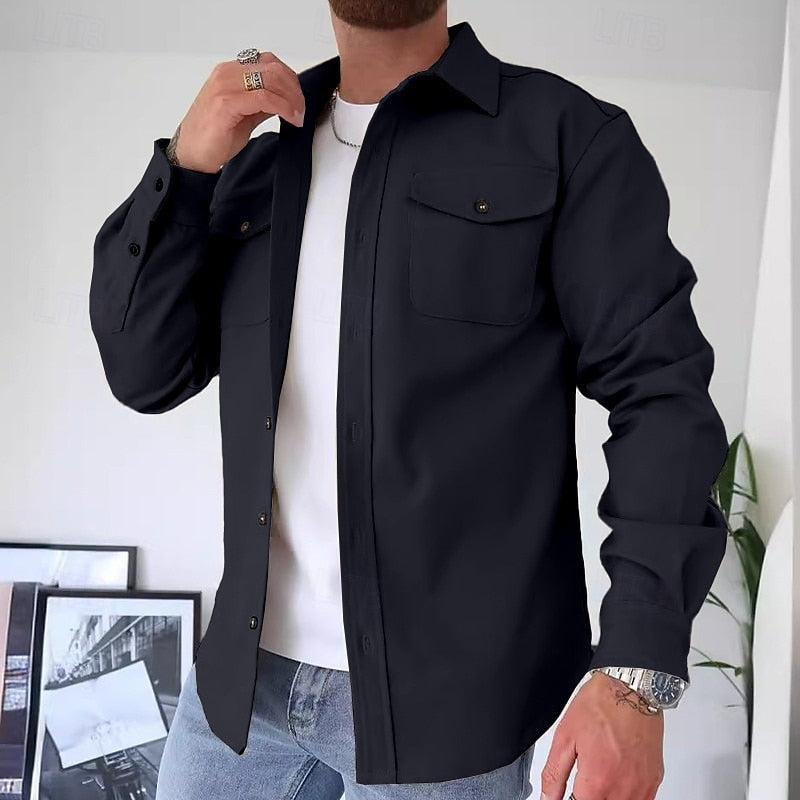 Utility Overshirt for Men, Classic Style