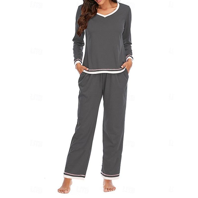 Ladies Relaxed Lounge Two-Piece Set