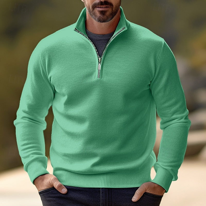 Half-Zip Pullover, Men's Refined Fit