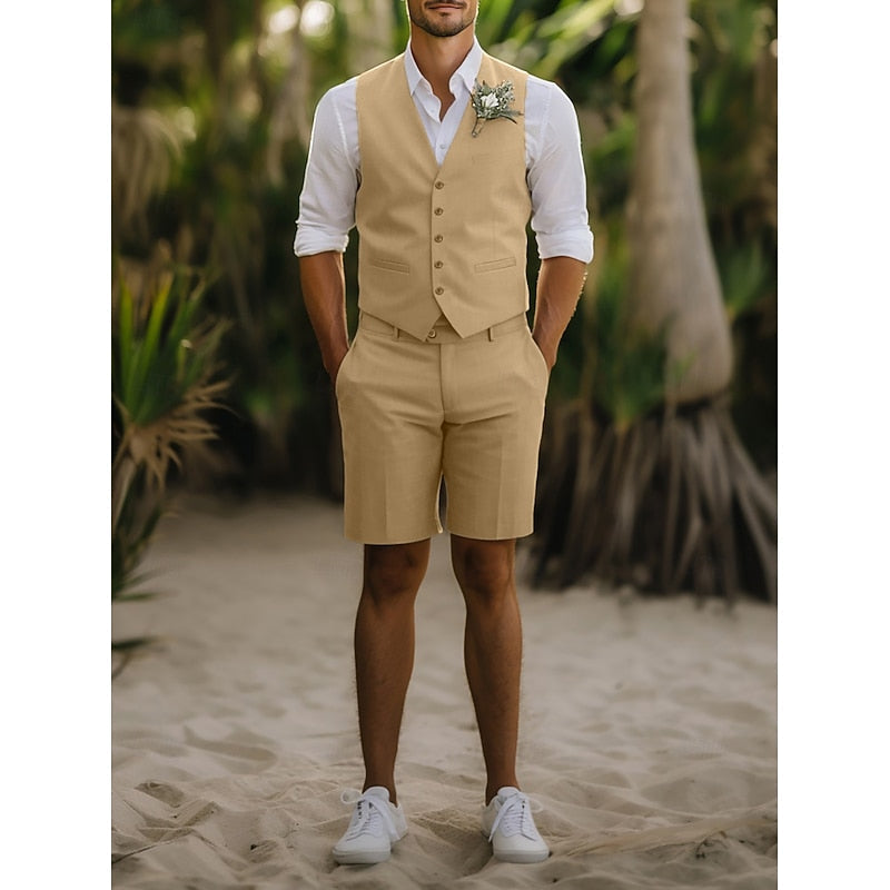 Coastal Summer Suit for Men, Plus Size