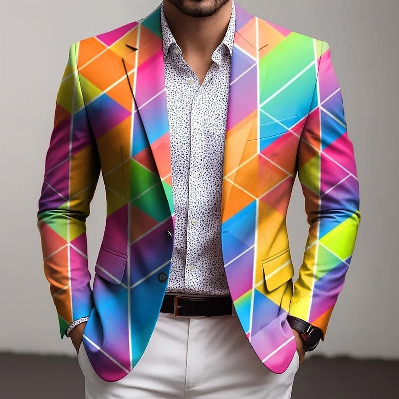 Geometric Blazer, Men's Modern Fit