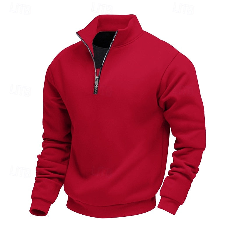 Quarter-Zip Sweatshirt, Men's Refined Fit