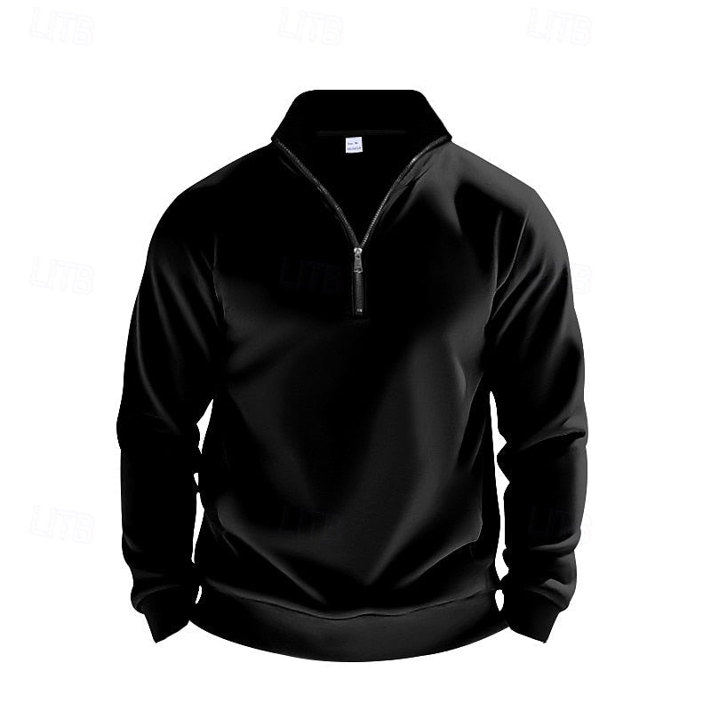 Quarter-Zip Sweatshirt, Men's Refined Fit