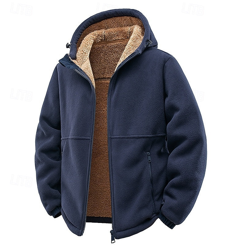 Cozy Hooded Full-Zip Jacket for Men