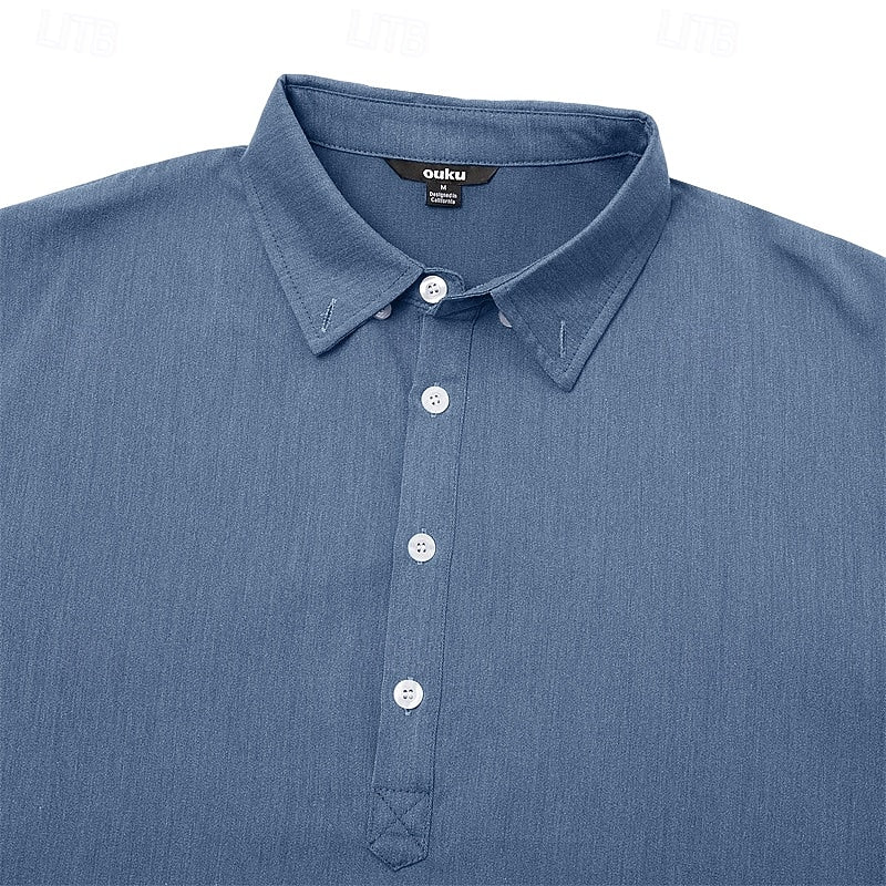 Popover Shirt for Men, Casual Style