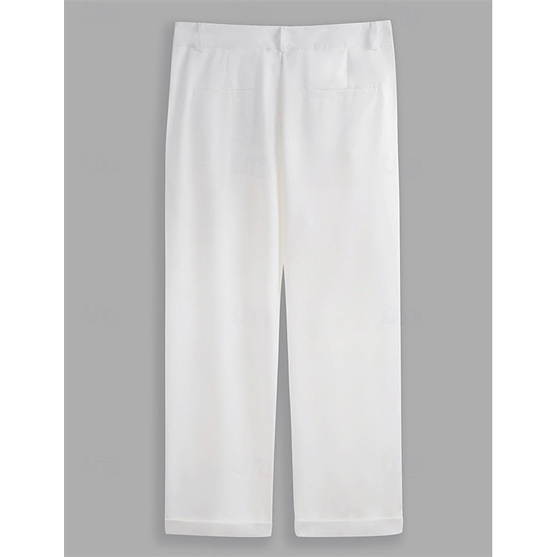 Pleated Trousers for Men, Tailored Style