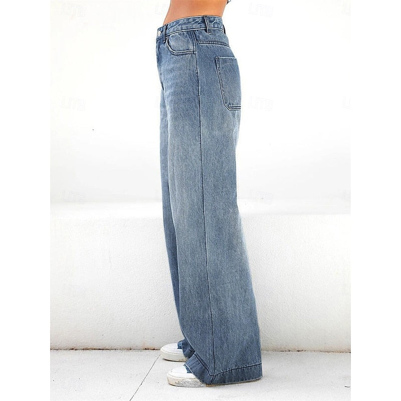 Wide-Leg Jeans for Women, Relaxed Style