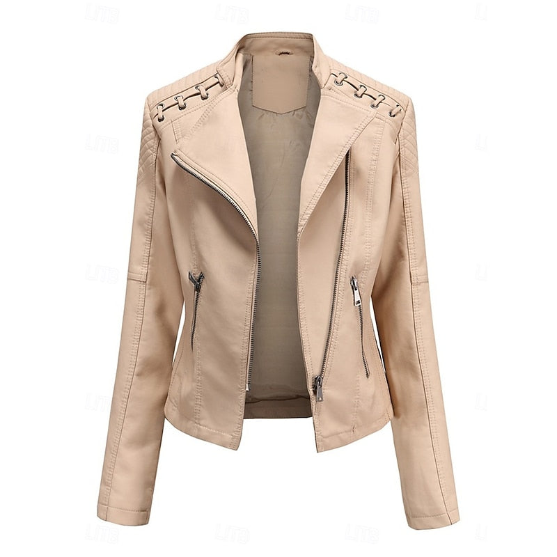 Sleek Biker Jacket for Women