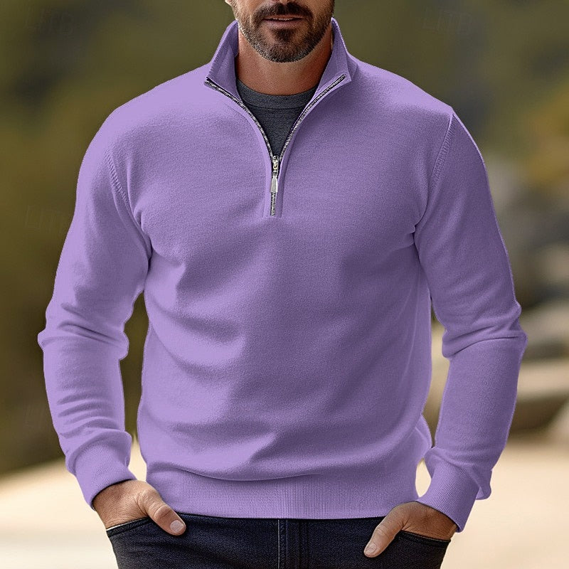 Half-Zip Pullover, Men's Refined Fit
