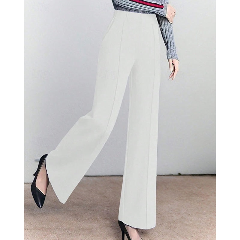 Wide-Leg Tailored Pants for Women
