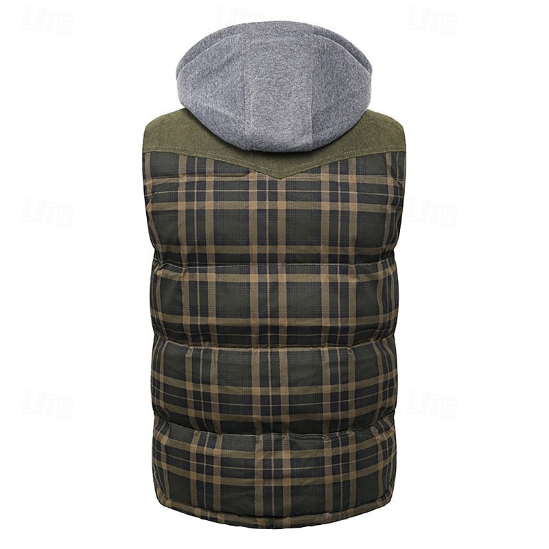 Hooded Quilted Gilet for Men