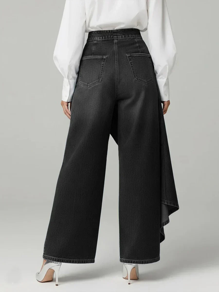 Elegant High Waisted Wide-leg Pants for Women, Plus Size