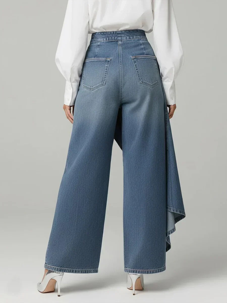 Elegant High Waisted Wide-leg Pants for Women, Plus Size