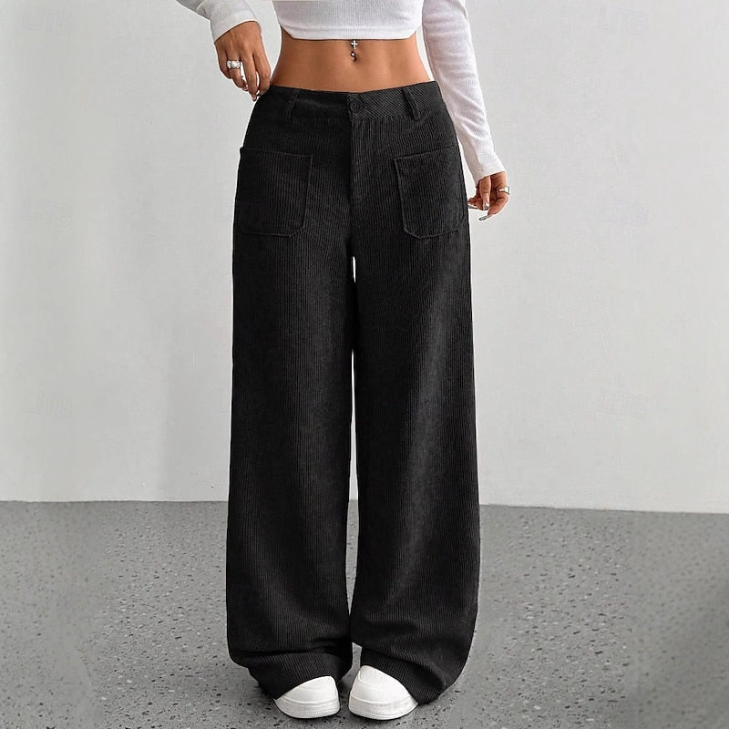 Women's Wide-Leg High-Waist Pants