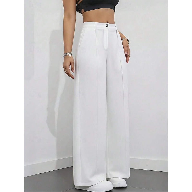 High-Waist Tailored Trousers for Women