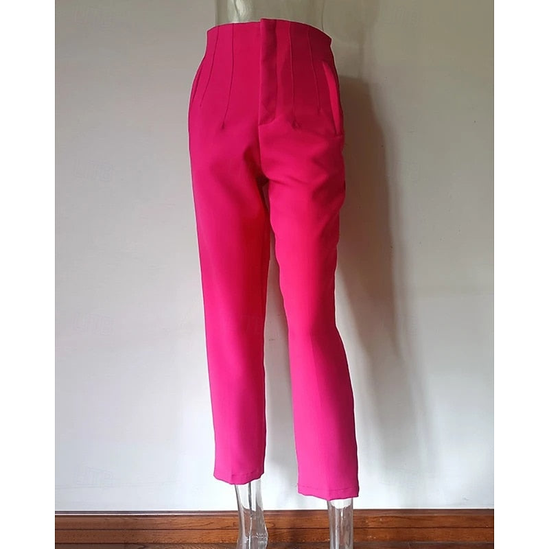 High-Waisted Tailored Trousers for Women