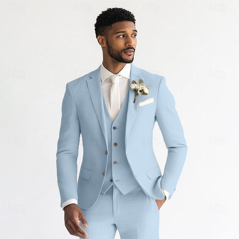 Tailored Three-Piece Suit for Men