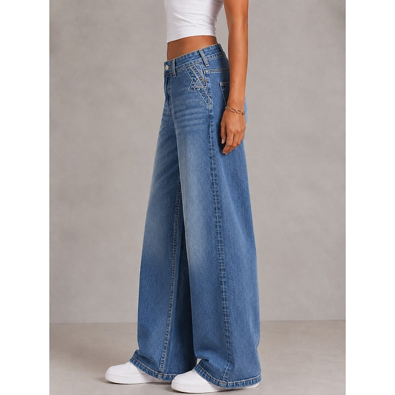 Relaxed Wide-Leg Jeans for Women