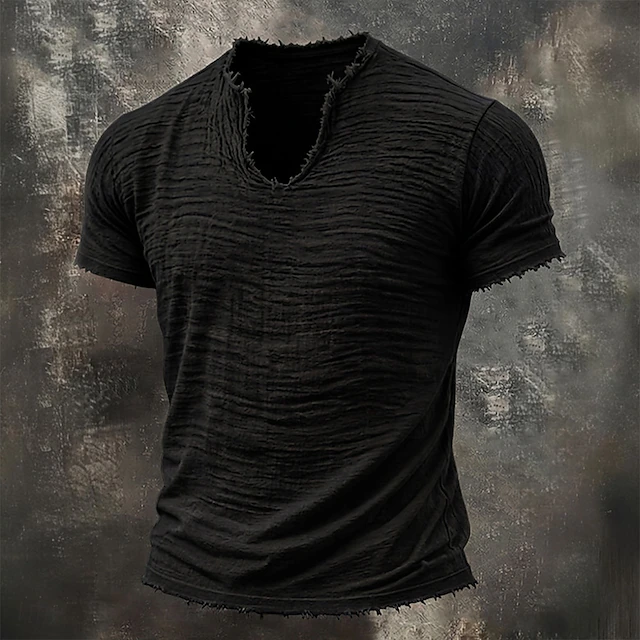 Notch-Neck T-Shirt, Men's Rugged Fit