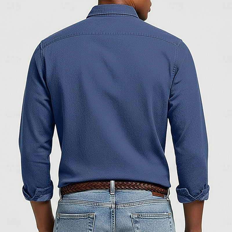 Popover Shirt for Men, Casual Style