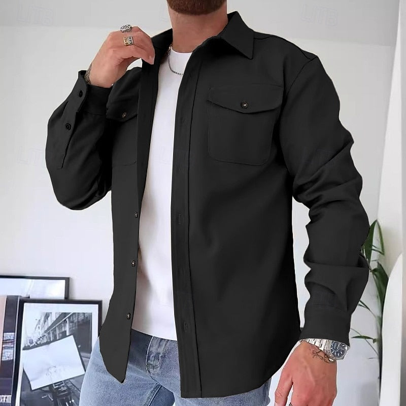 Utility Overshirt for Men, Classic Style