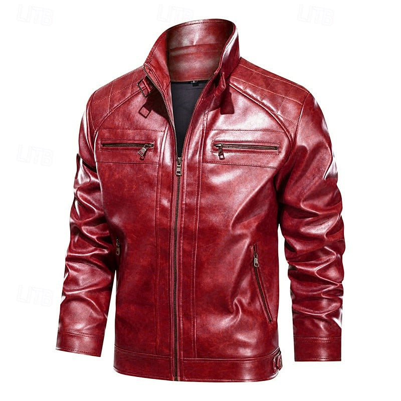 Biker Jacket, Men's Classic Fit