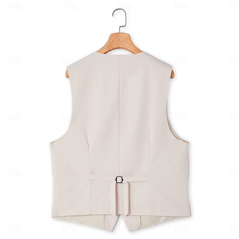 Tailored Summer Two-Piece Set for Men, Plus Size