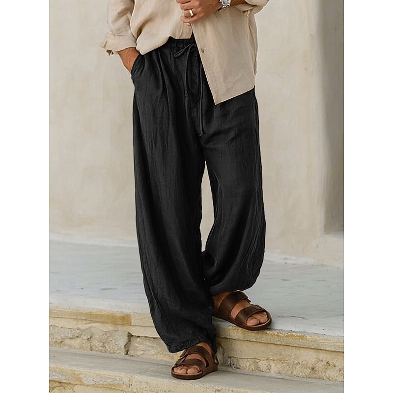 Drawstring Pants for Men, Relaxed Style