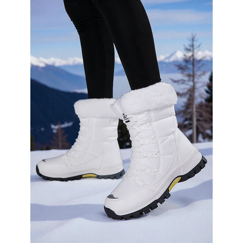 Cozy Lace-Up Winter Boots for Women