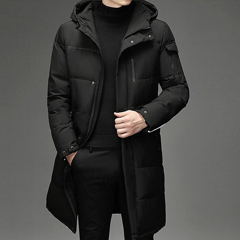 Men's Hooded Long Winter Coat
