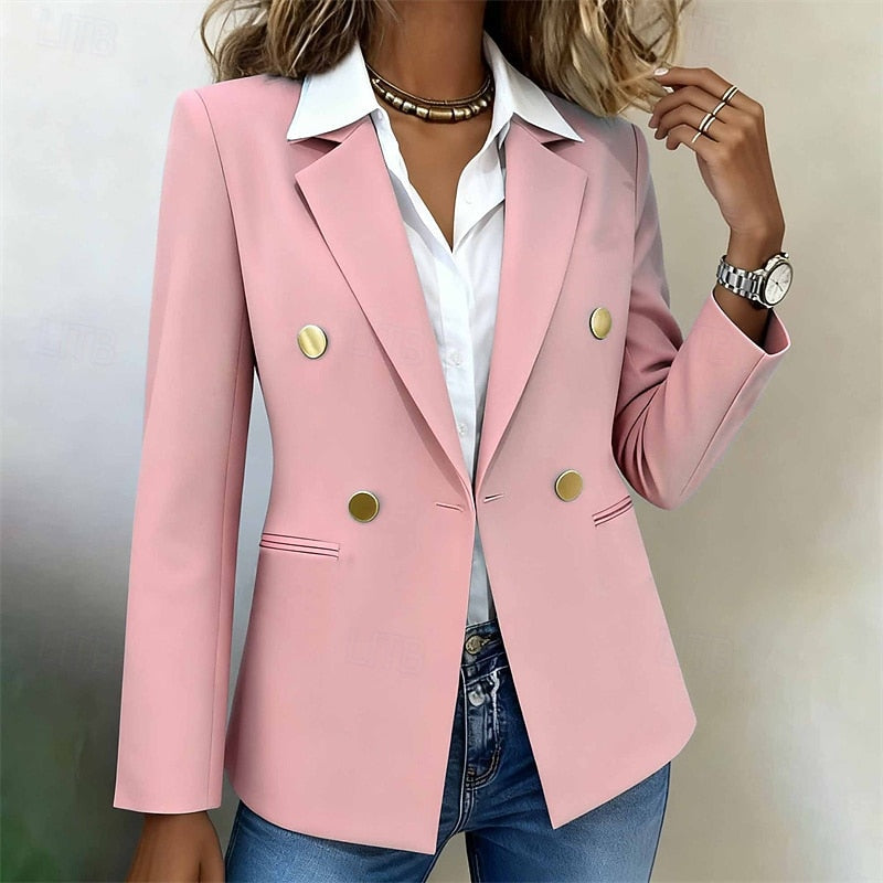 Tailored Double-Breasted Blazer for Women