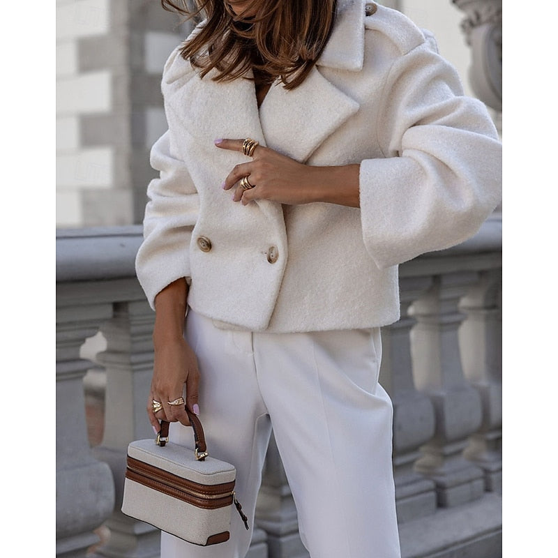 Cropped Cozy Coat for Women