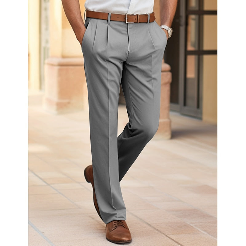 Straight-Leg Trousers, Men's Tailored Fit