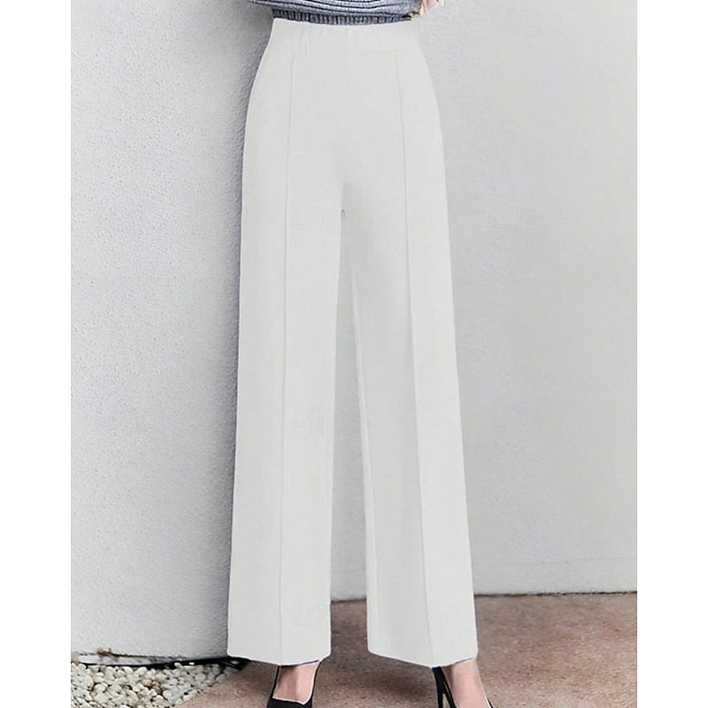 Wide-Leg Tailored Pants for Women