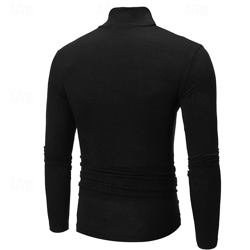 Long-Sleeve Turtleneck, Men's Refined Fit