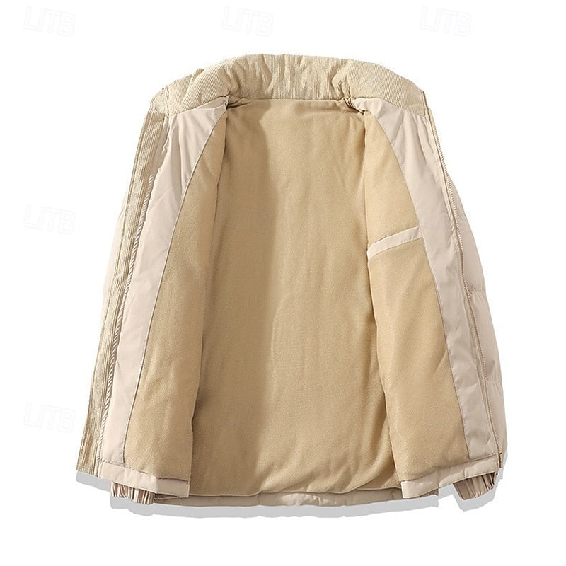 Men's Insulated Stand-Collar Puffer Jacket