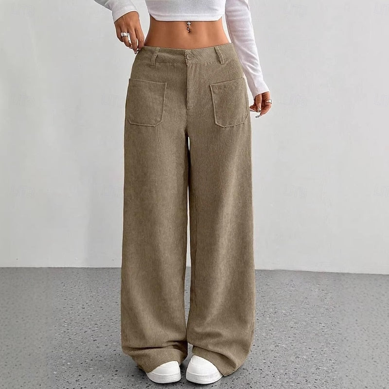 Women's Wide-Leg High-Waist Pants