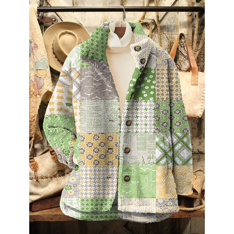 Floral Jacket, Women's Vintage Fit