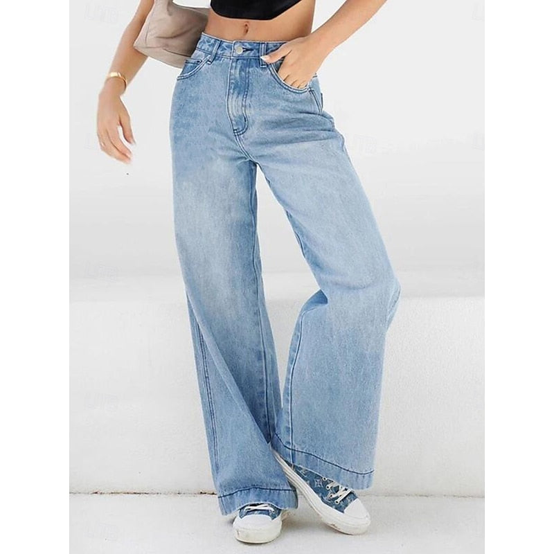 Wide-Leg Jeans for Women, Relaxed Style