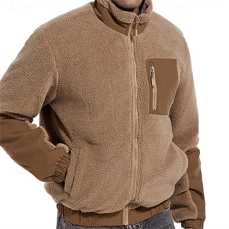 Cozy Full-Zip Fleece Jacket for Men