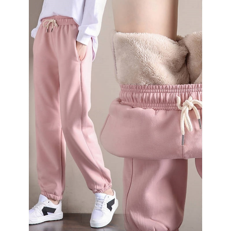 Cozy High-Waist Joggers for Women, Plus Size