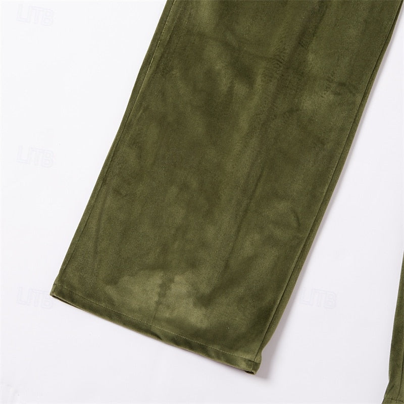Plus Size Tailored Straight-Leg Trousers for Men