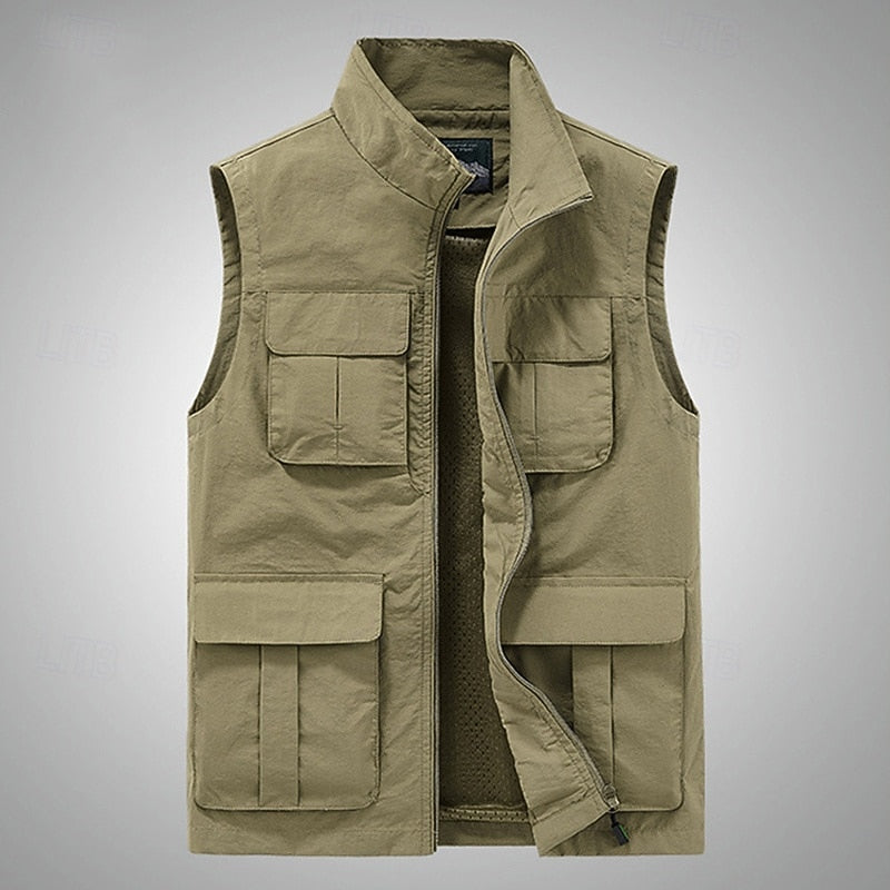 Men's Multi-Pocket Utility Vest