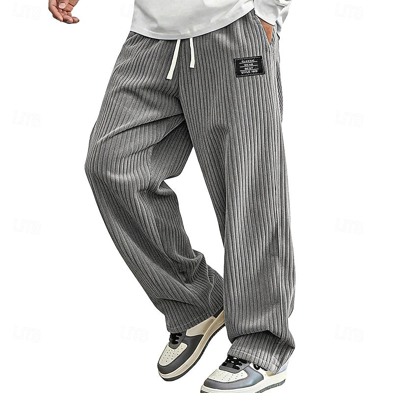 Men's Relaxed Ribbed Comfort Pants