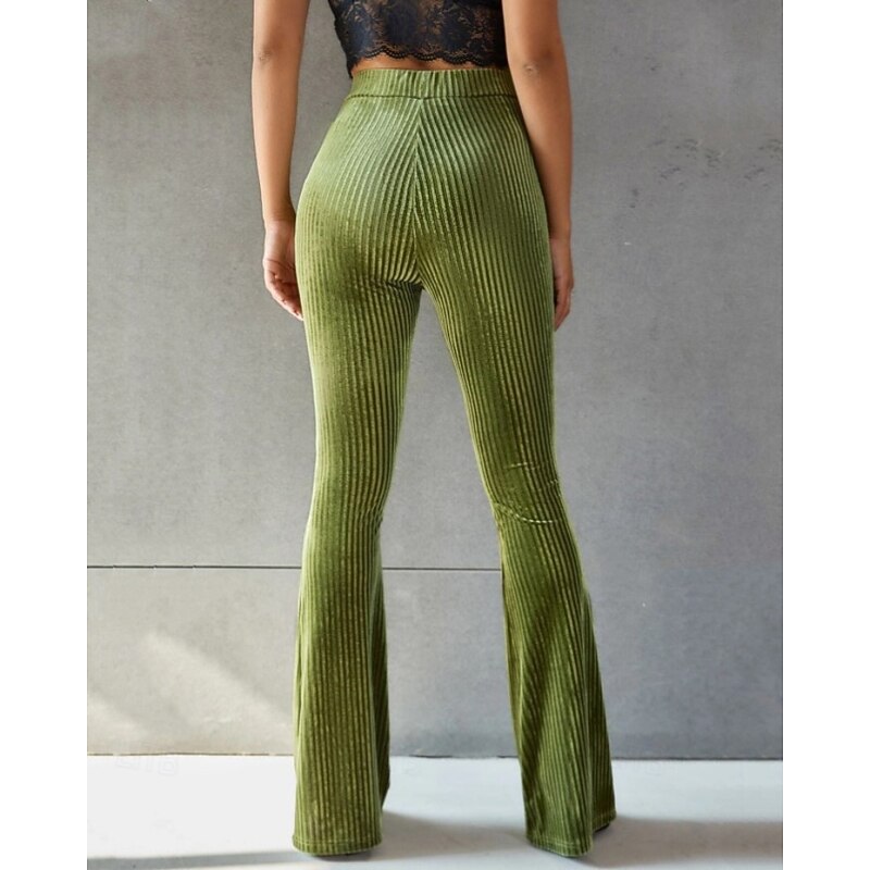 High-Waist Flared Pants for Women, Plus Size