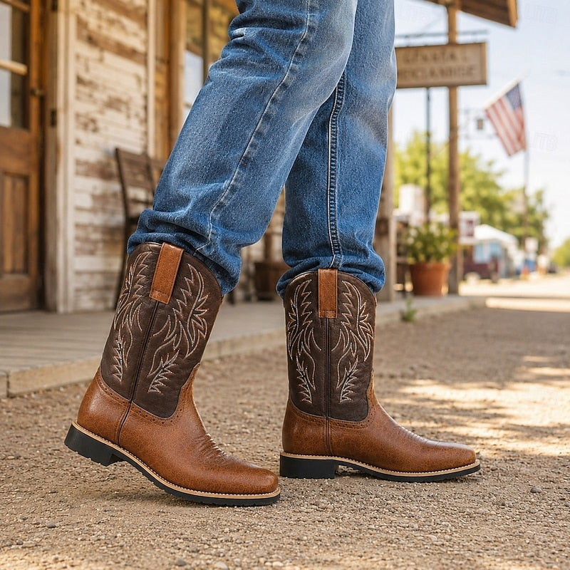 Classic Western Cowboy Boots for Men