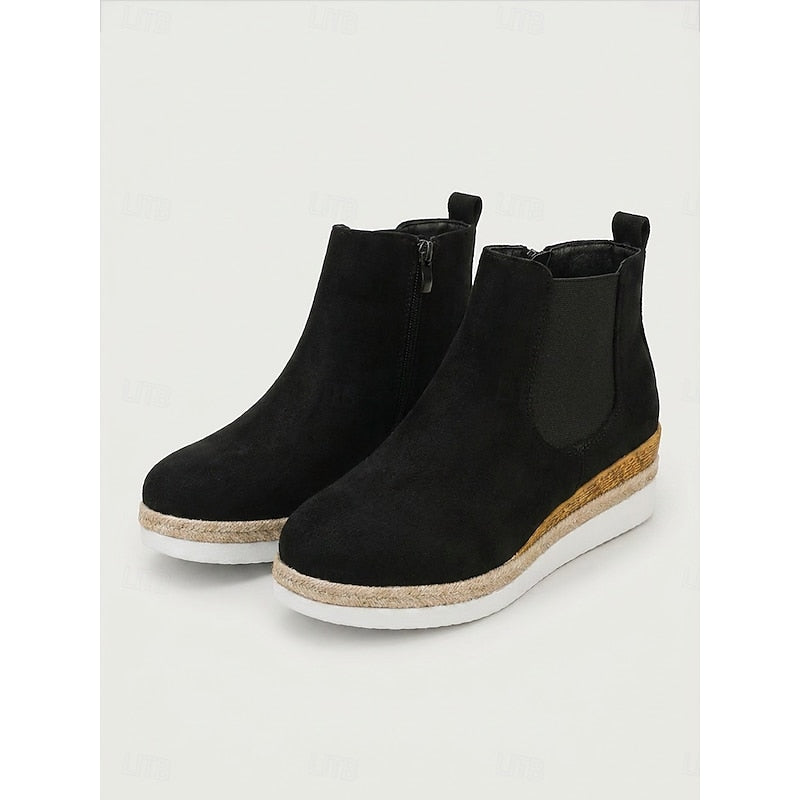 Wedge Ankle Boots, Women's Cozy Fit