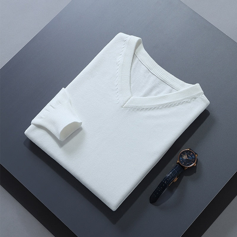 V-Neck Sweater, Men's Refined Fit