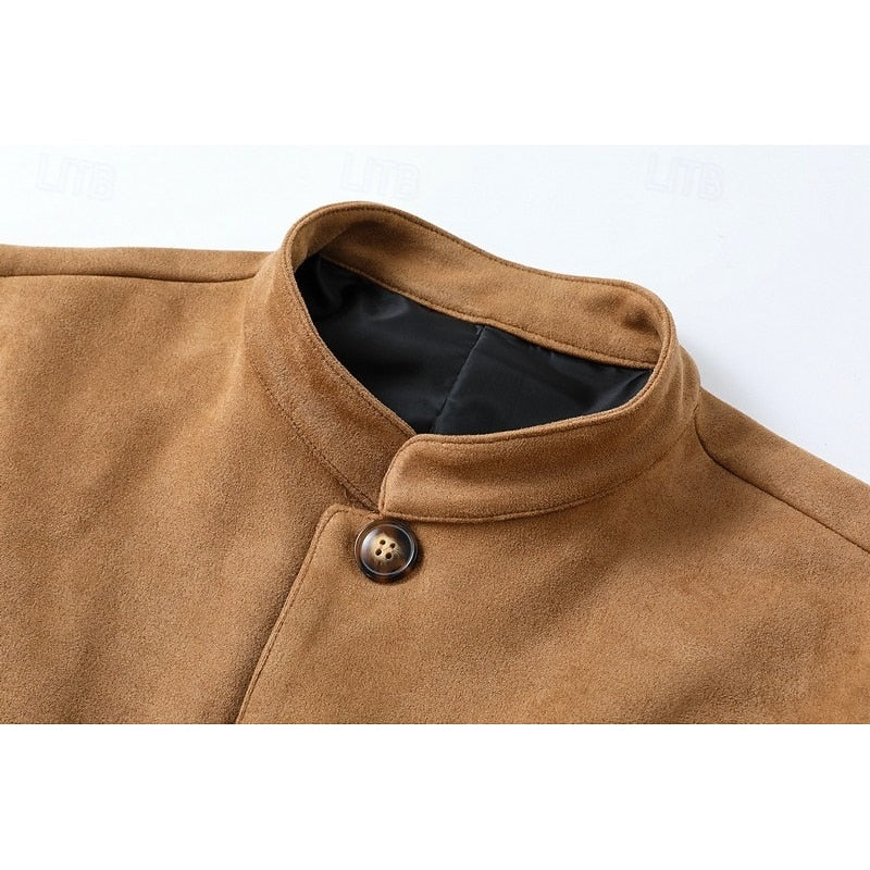 Soft Stand-Collar Jacket for Men
