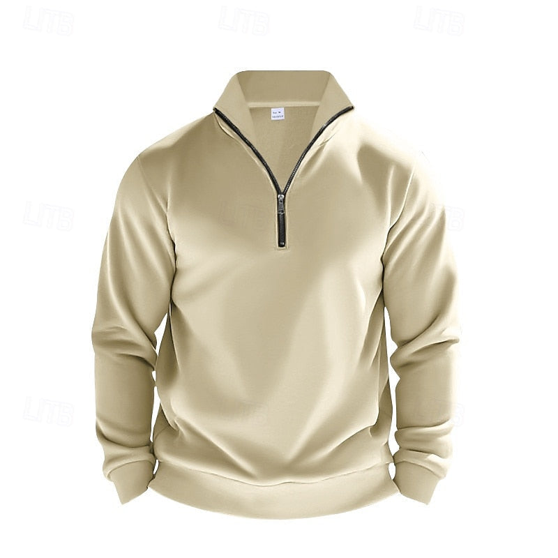 Quarter-Zip Sweatshirt, Men's Refined Fit
